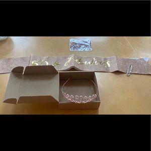 60th birthday tiara and sash